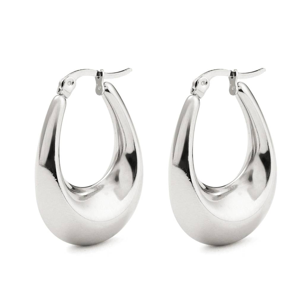 Dazzling Silver Earring : ES13379-S