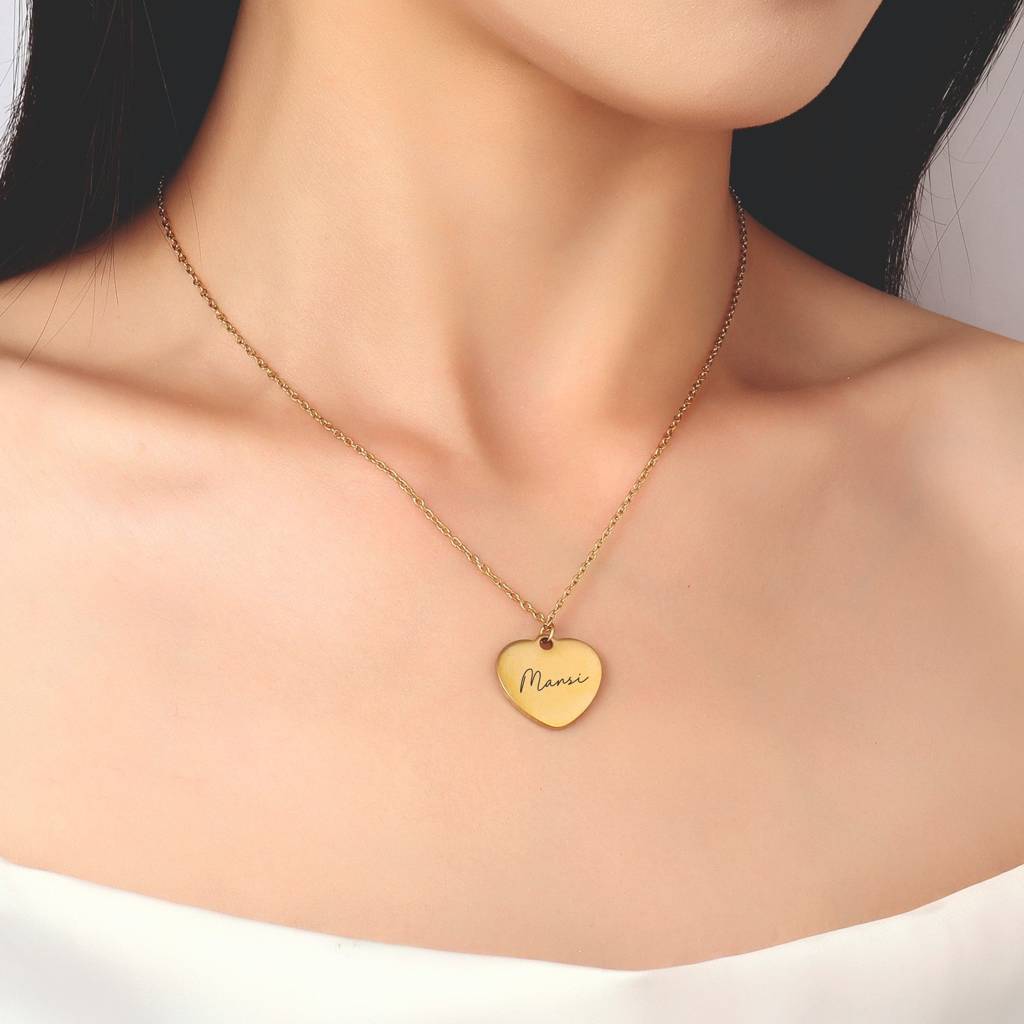 Cursive Heart Charm : NS14206-G
