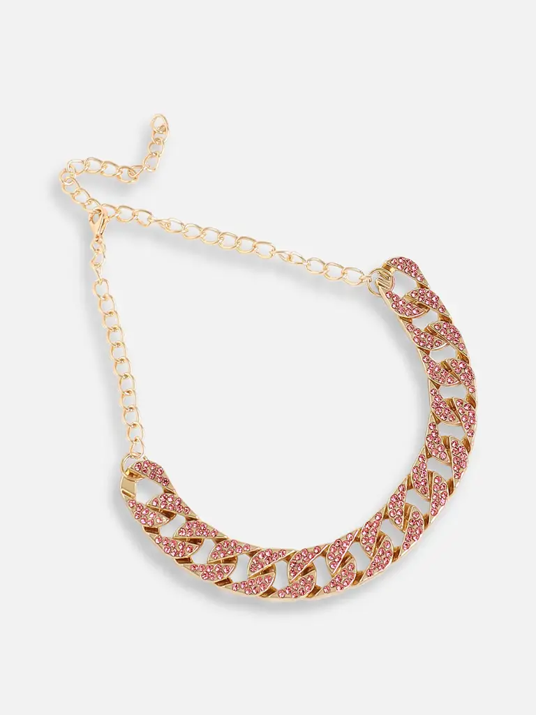 Ronnette-Gold Plated Designer Stone Party Necklace For Women : SOHNCK4722