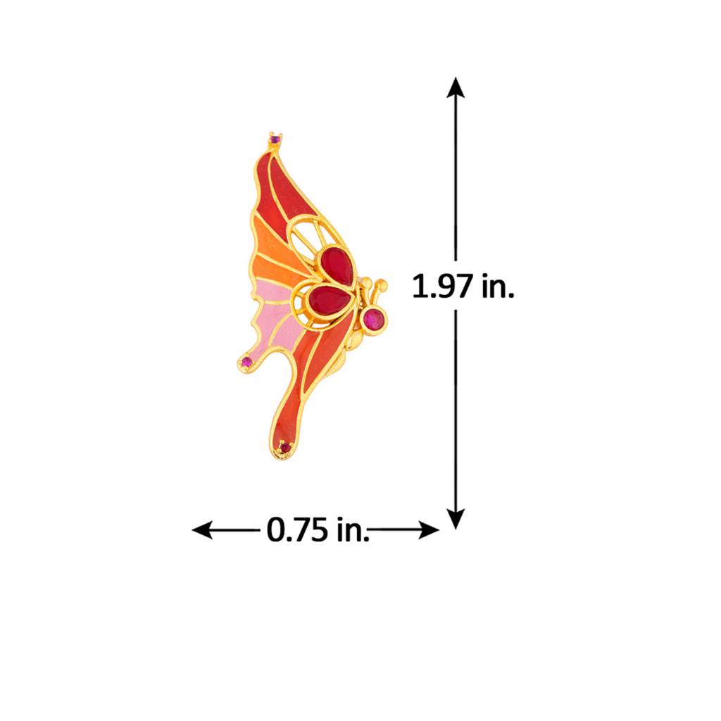 Butterfly Inspired Statement Earrings : 8905124065770