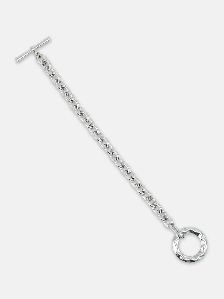 Men'S The Sol Halo Link Bracelet - Metallic Silver : SOHIBR6305
