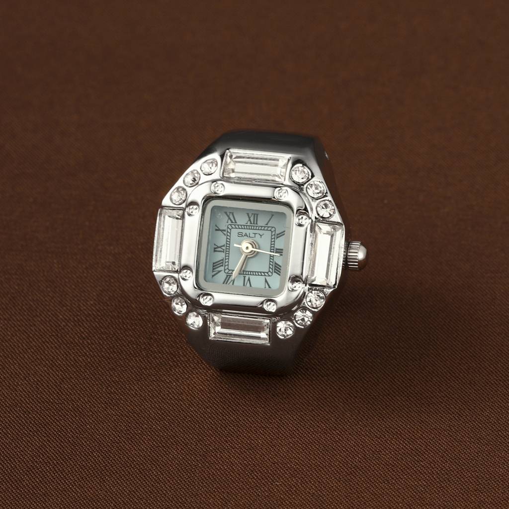 The Dreamer And The Dreamy Watch Ring For Couple : WTRC-007-S-BU-PK-1