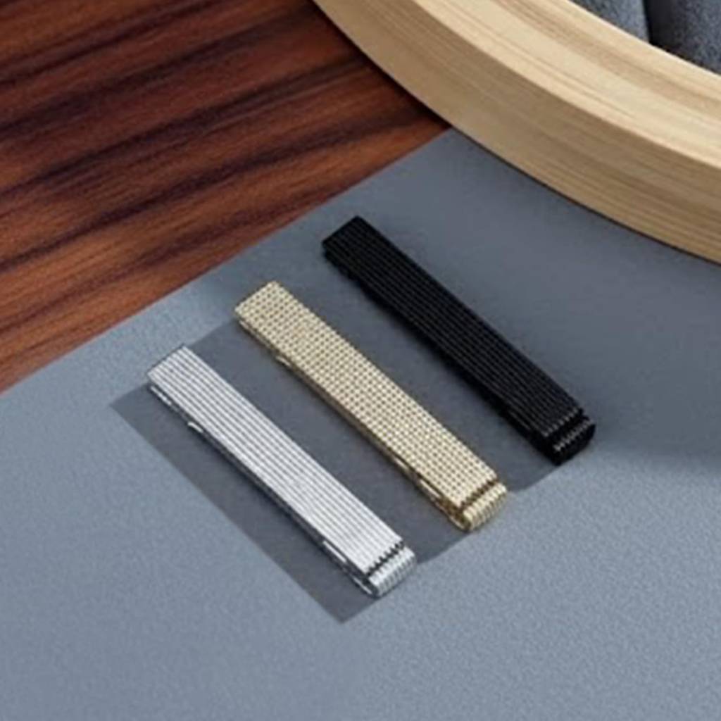 Black Gold Silver Plated Set Of 3 Tie Pins Classic Formal Accessories For Men : PX9T32