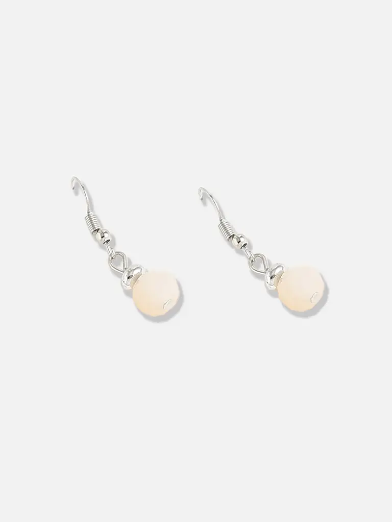 Silver Plated Designer Stone Casual Necklace And Earring Set For Women : SOHNCK3239