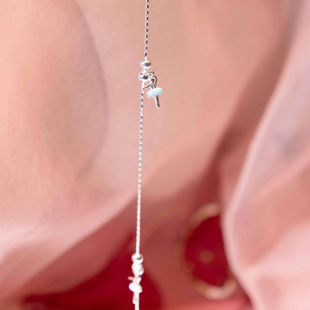 Adya Ballerina Charm Anklet : SA8226