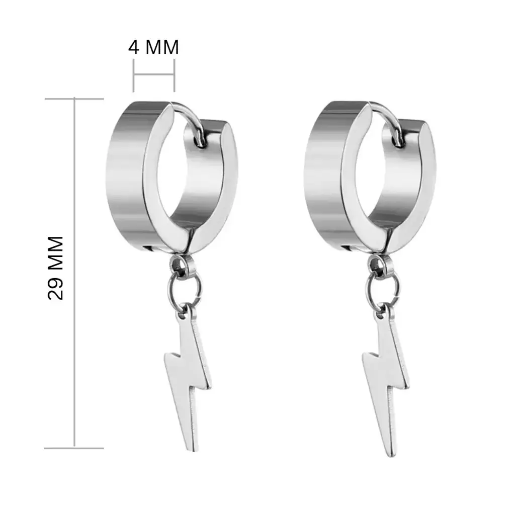 Thunderstorm Earrings Silver : ME2C0232