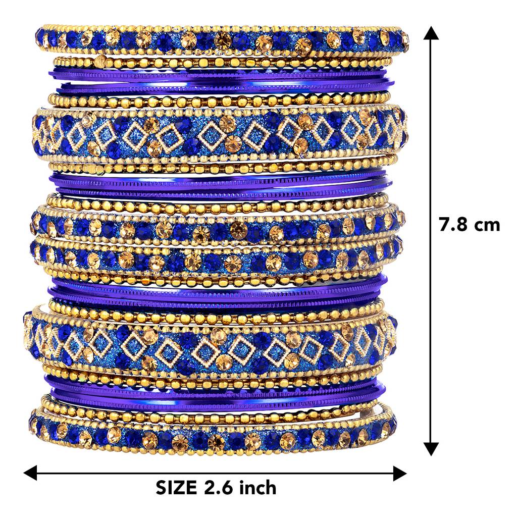 Metal Chuda Bangle Set Navratri Gift For Women Indian Traditional Ethnic Jewellery : PF51B40B