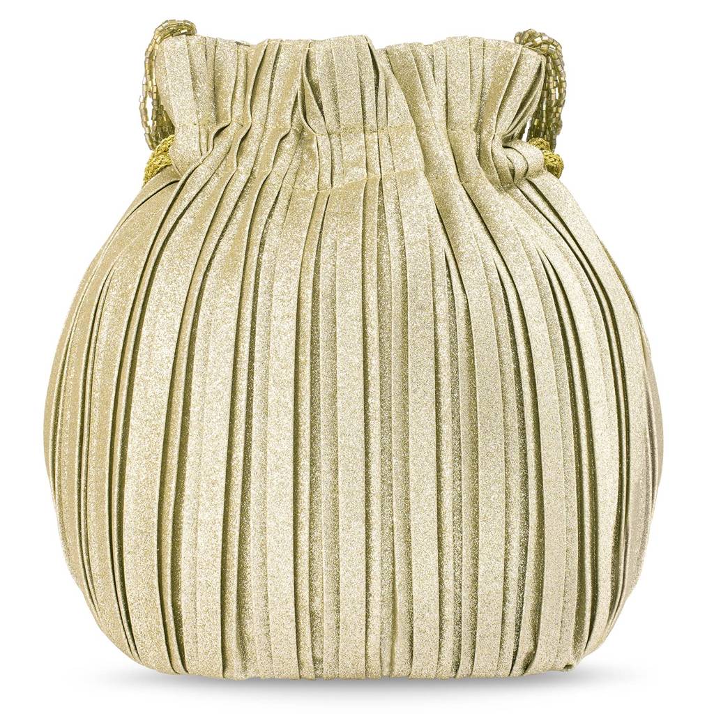 Potli Bags For Women Evening Bag Clutch Ethnic Bride Purse With Drawstring (P63G) : P63G