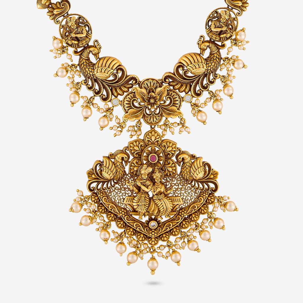Ruby Gold - Plated Bridesmaid Antique Necklace - 463524 : 463524