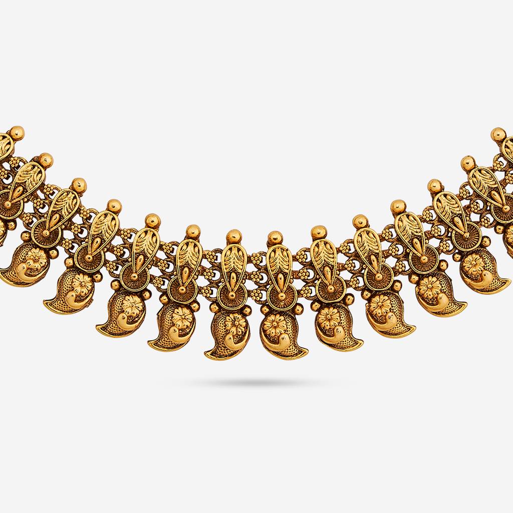 Gold - Plated Bridesmaid Antique Necklace - 457013 : 457013