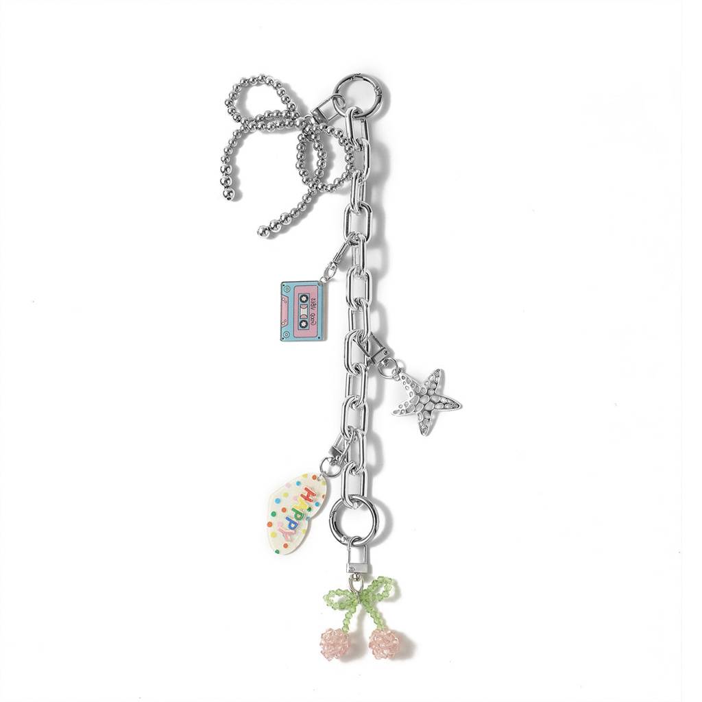 Multipendant Chunky Silver Bag Charm & Accessories : C-BG-0019-S