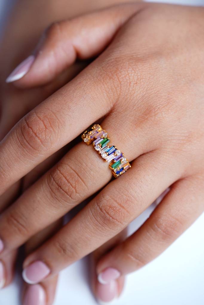 Mosaic Gem Ring : RIN_MOSAIGE_SSGV5_5143