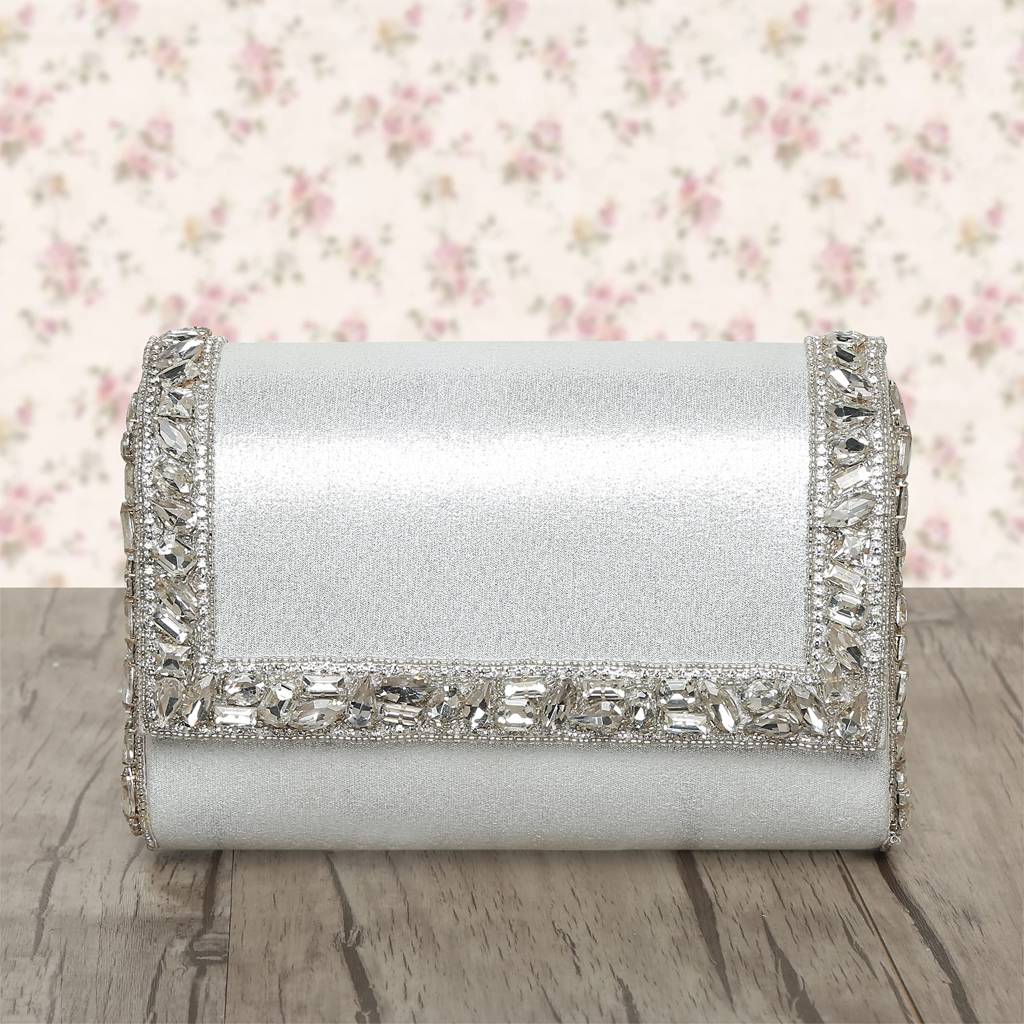 Clutch Purses For Women Wedding Handmade Evening Handbags Party Bridal Clutch : C100S