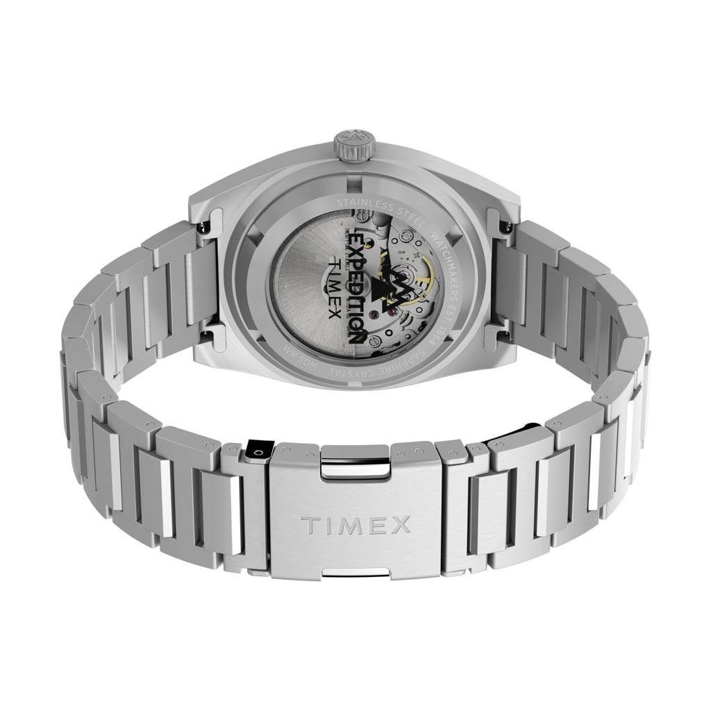 Timex Capstone Round 39Mm Black Dial Mechanical Automatic Men Watch - Tw2Y39600Uj : TW2Y39600UJ