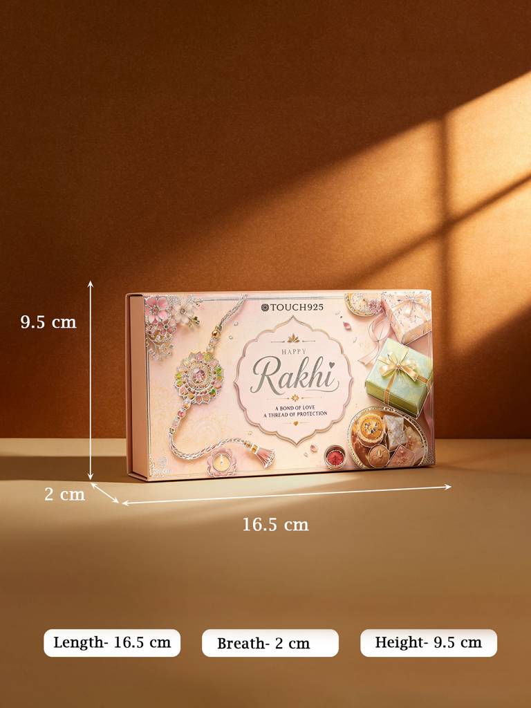 All-In-One Silver Rakhi Ritual Gift Pack : BCRA506