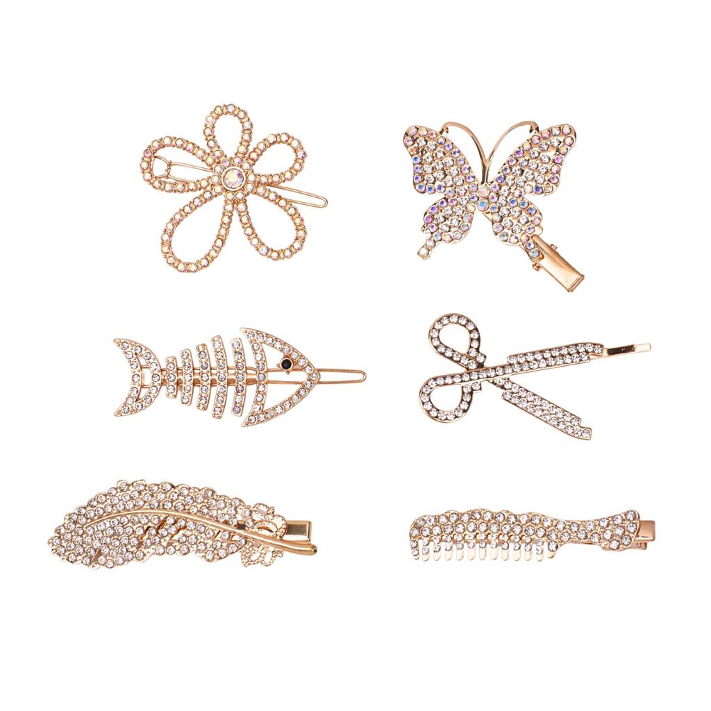 Set Of 5 Queen Hair Pins : HX-HP-C5-0041-G