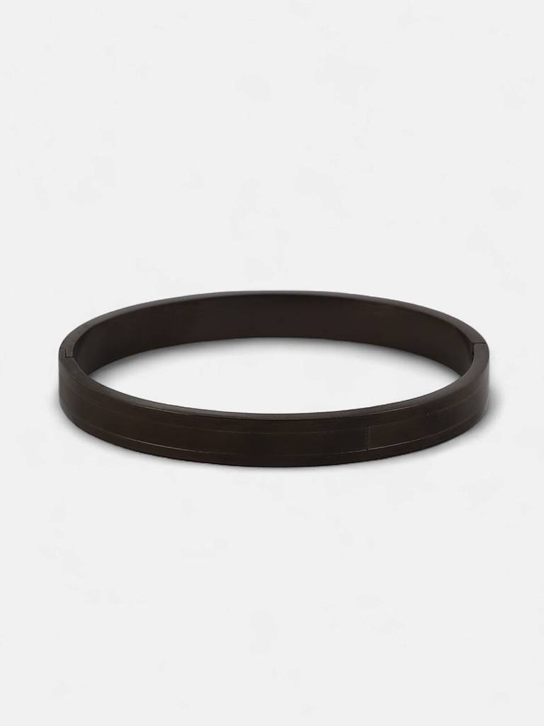 Men'S The Trough Bangle Bracelet - Onyx Black : FABR1311