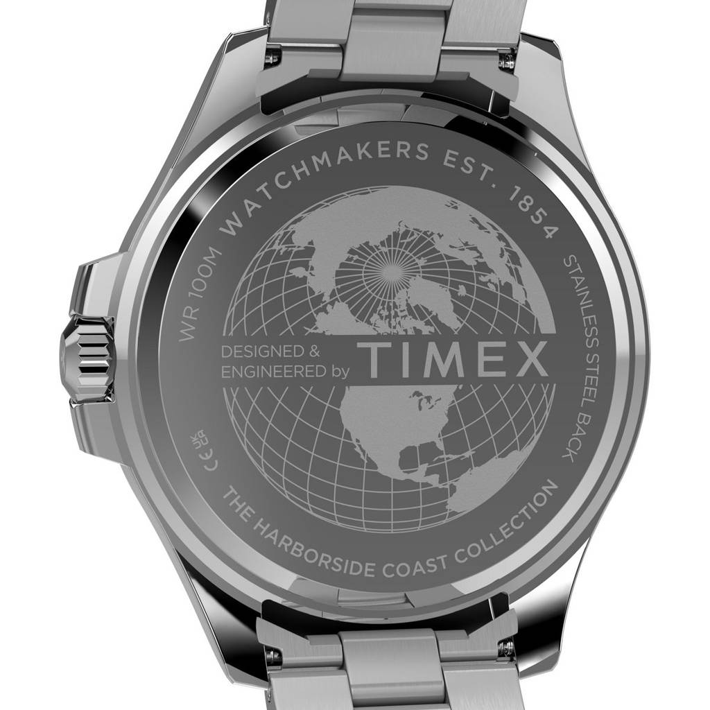 Timex Harborside Coast Round 43Mm Black Dial Analog Men Watch - Tw2Y33300Uj : TW2Y33300UJ