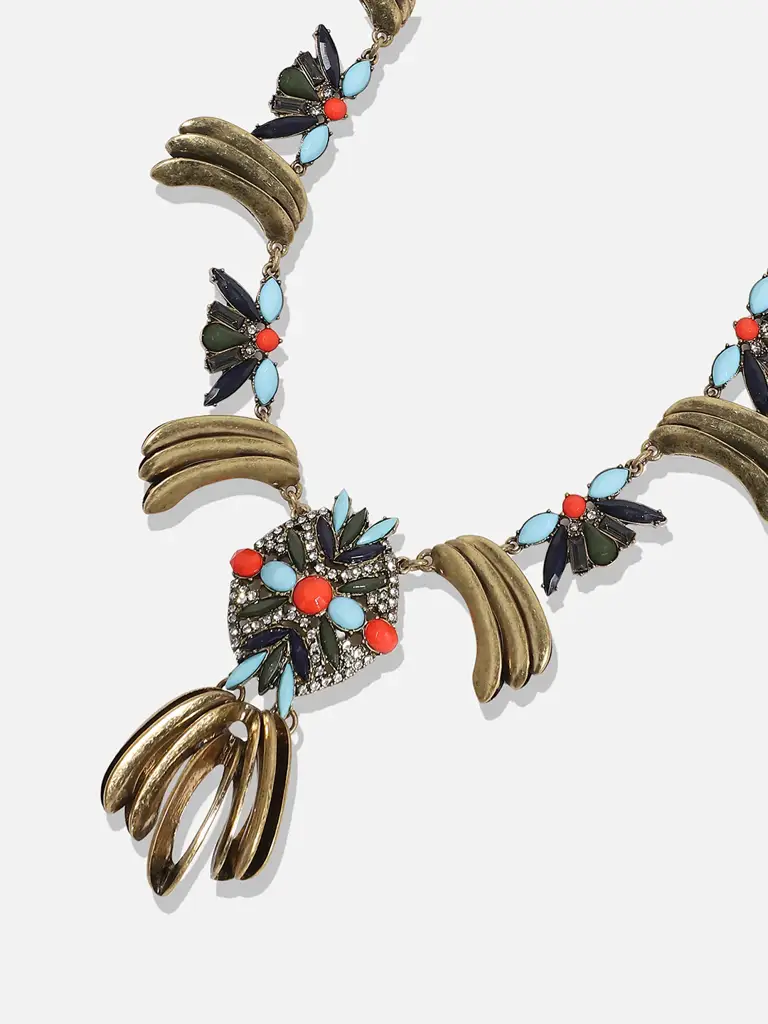 Kindra-Multicolour Gold Plated Necklace : SOHNCK3571