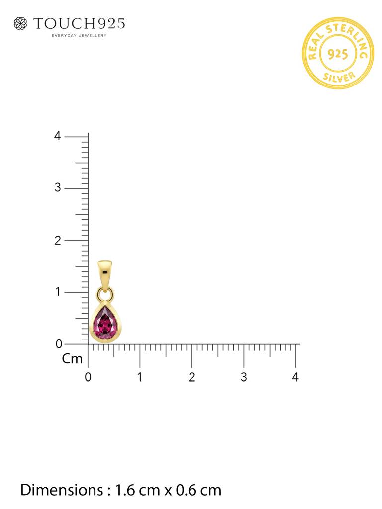 July Birthstone Pendant : CBSPD90