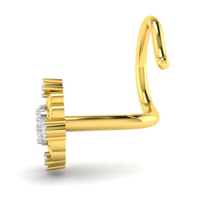 Avsar 9K Bis Hallmarked | Nosepin For Women/Girls |  Avno044 : AVNO044YC