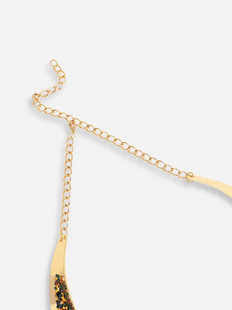Sybella-Gold Plated Designer Party Necklace For Women : SOHNCK4953