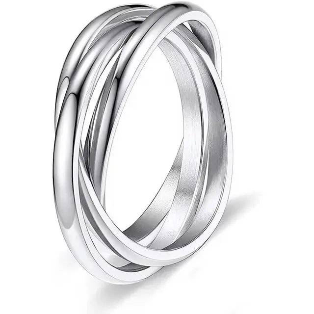 Silver Geometric Ring : MR1S0693-9