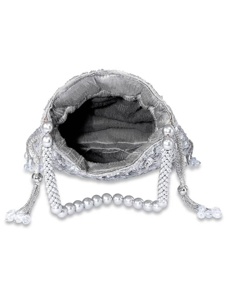 Potli Bags For Women Evening Bag Clutch Ethnic Bride Purse With Drawstring (P15Crm) : P15S