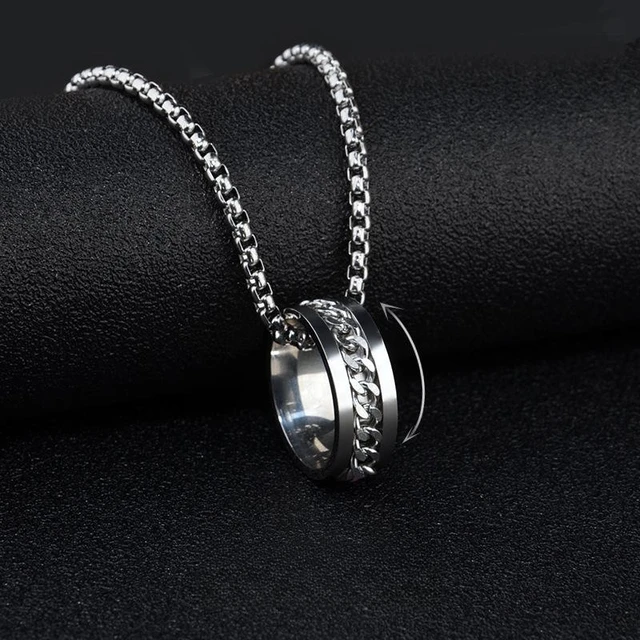 Silver Infinity Ring Chain : MN1S0392