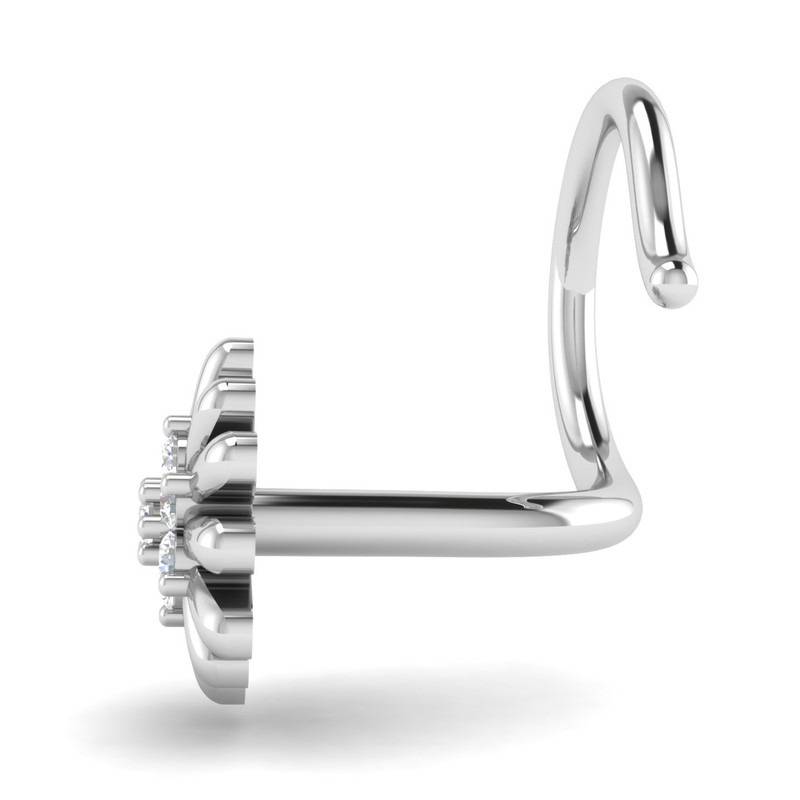 Avsar 9K Bis Hallmarked | Nosepin For Women/Girls |  Avno031 : AVNO031WC