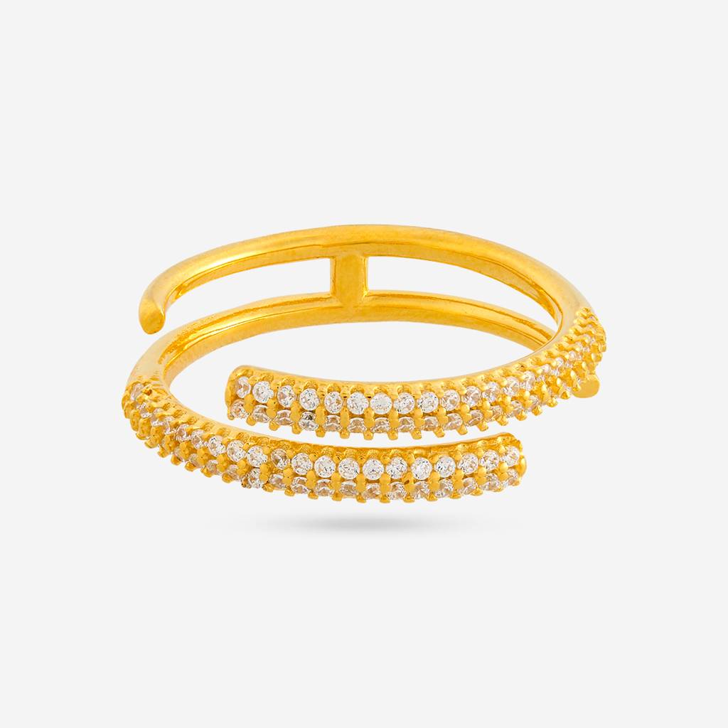 White Gold Plated - Office Wear Silver Finger Ring - 465937 : 465937