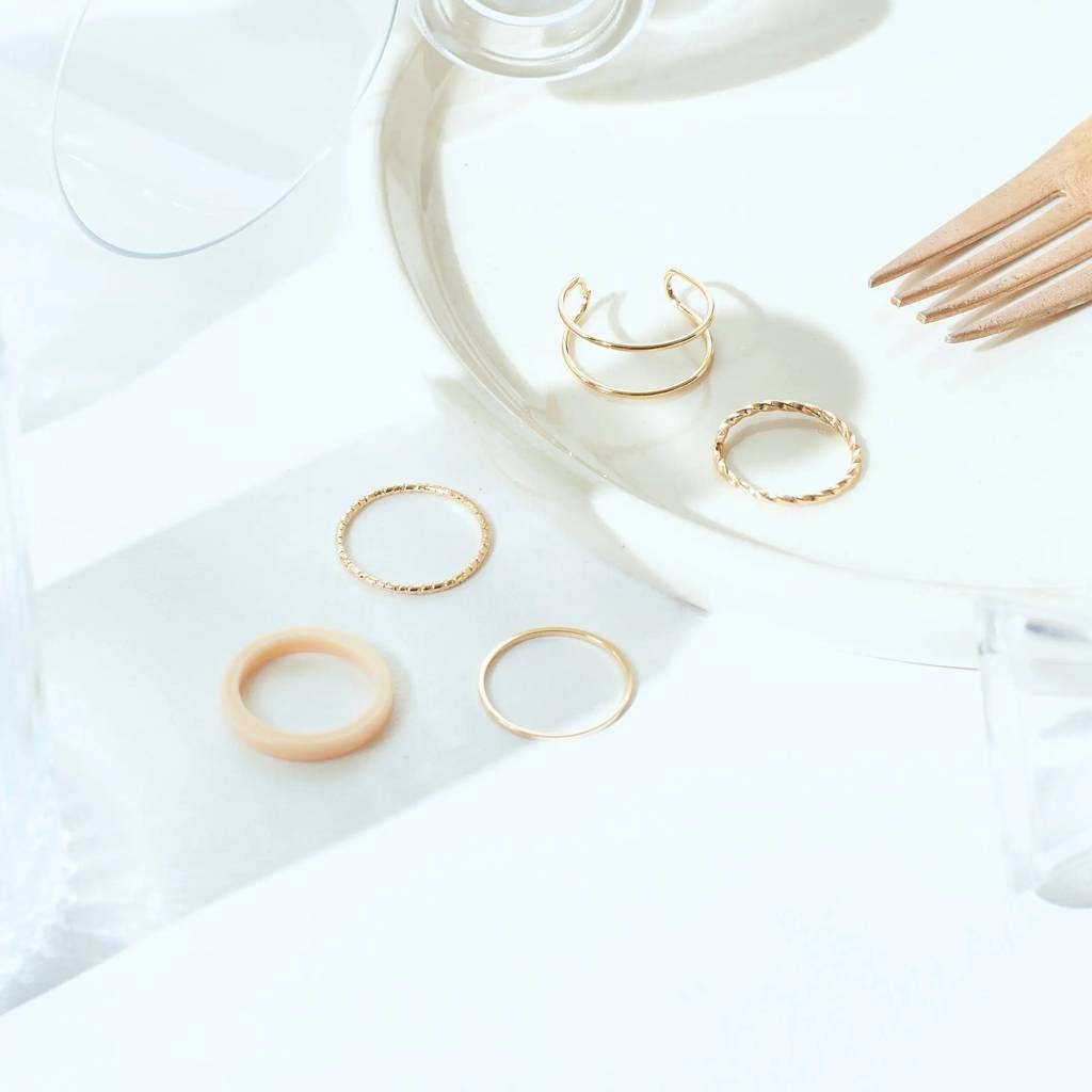 Set Of 5 Dynamo Duos Rings : RC52861