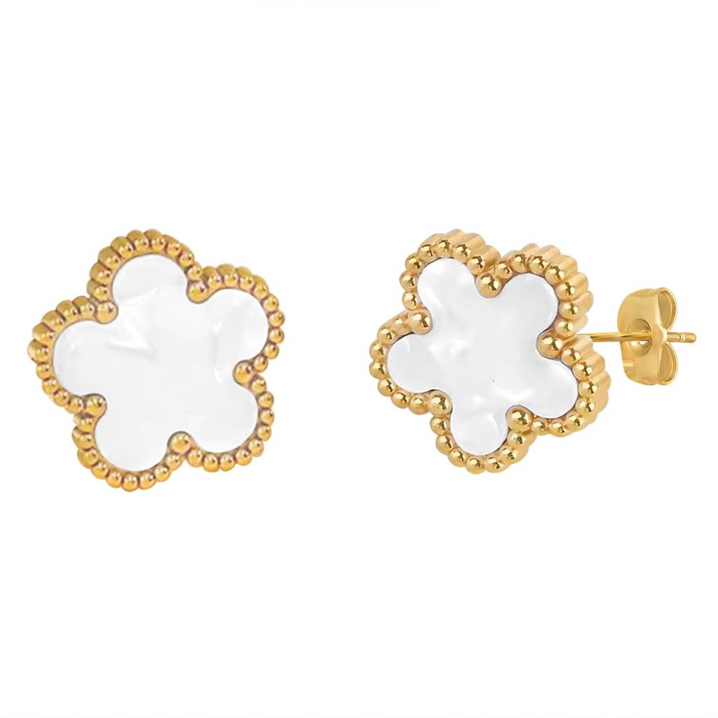 Floral Shaped Stylish Stud Earring Fashion Jewellery For Women & Girls : PX9E3011W