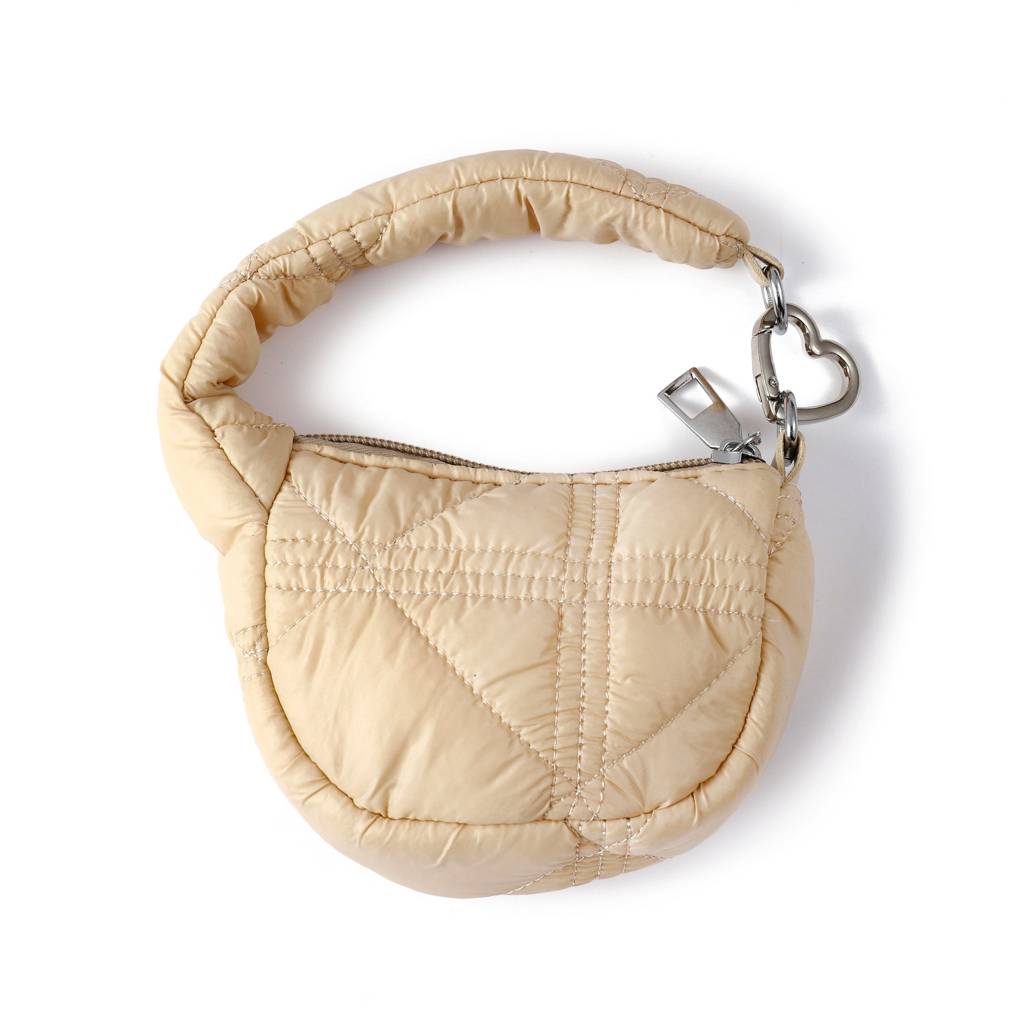 Mini Quilted Puff Bag Charm : C-BG-0091-LWH