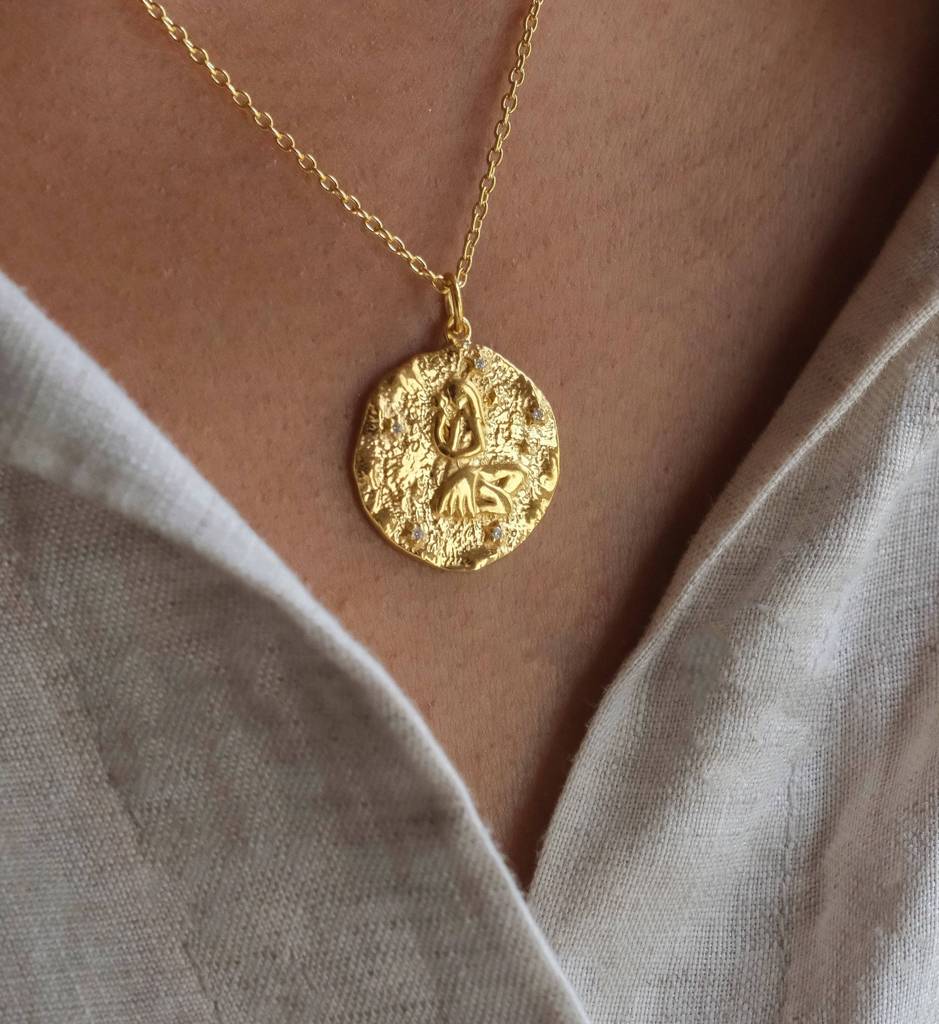 Virgo Zodiac Necklace : NEC_VIRGOZO_S_1171