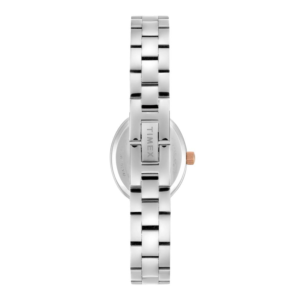 Timex Oval 23Mm Aqua Dial Analog Women Watch - Twel27201 : TWEL27201