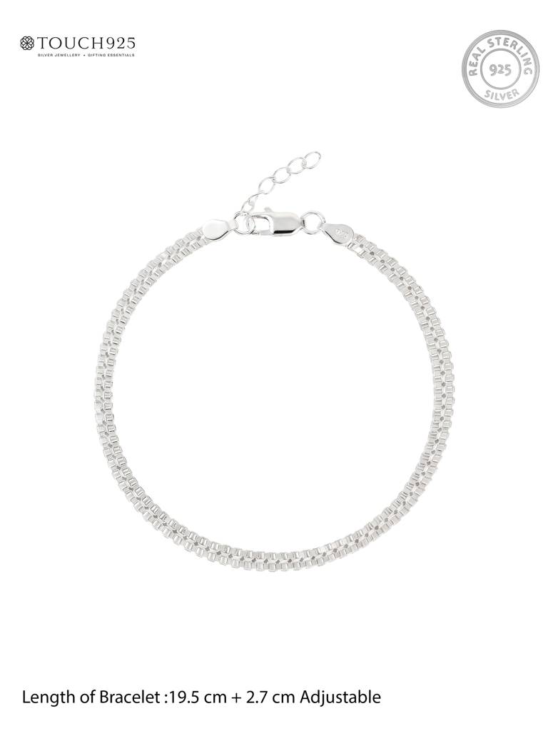 Sleek Flat Snake Men'S Bracelet : CJGB240