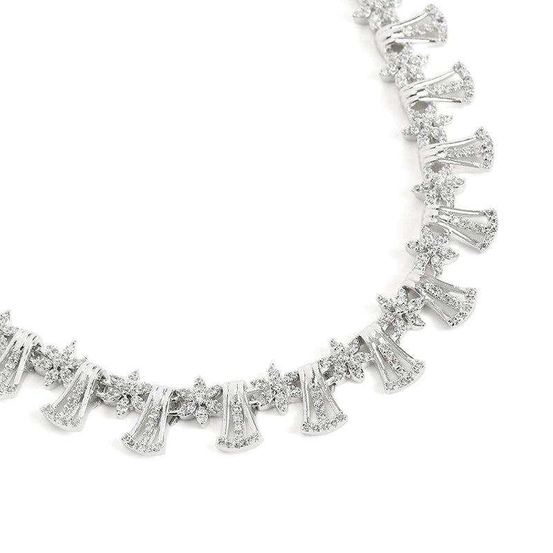 Dazzling Bell Shape Cz Necklace Set For Women|Perfect For Occasion Wear : AD-894-IRWENKER
