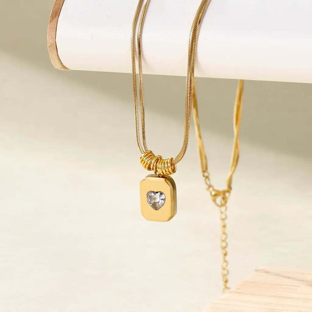 Sweetheart Vintage Necklace : NS14475-G