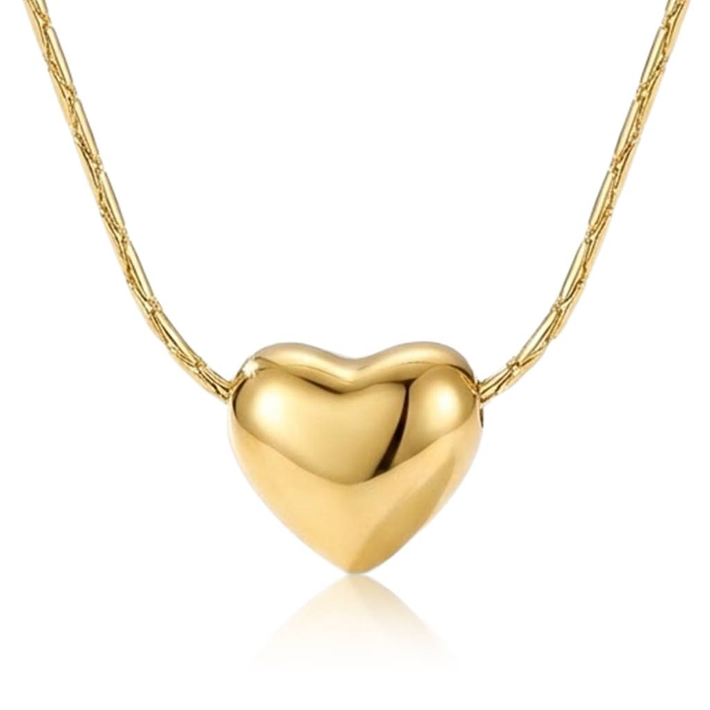 Heart Shape Pendant Chain Necklace Fashion Jewellery For Women & Girls : PX9P79G