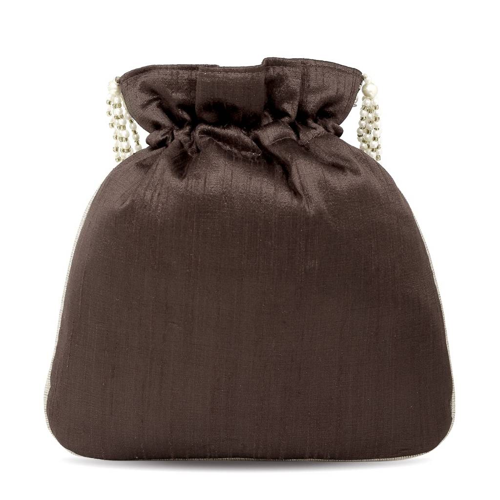 Ethnic Potli Bag For Women Handmade Purse Evening Handbags Stylish Bridal Fashion Clutch Bag Gift For Girls (P05B) : P05BR