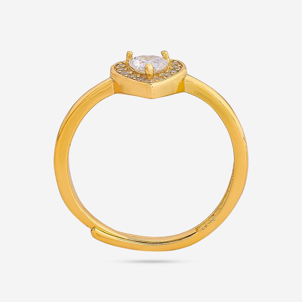 White Gold - Plated Office Wear Silver Finger Ring - 453304 : 453304