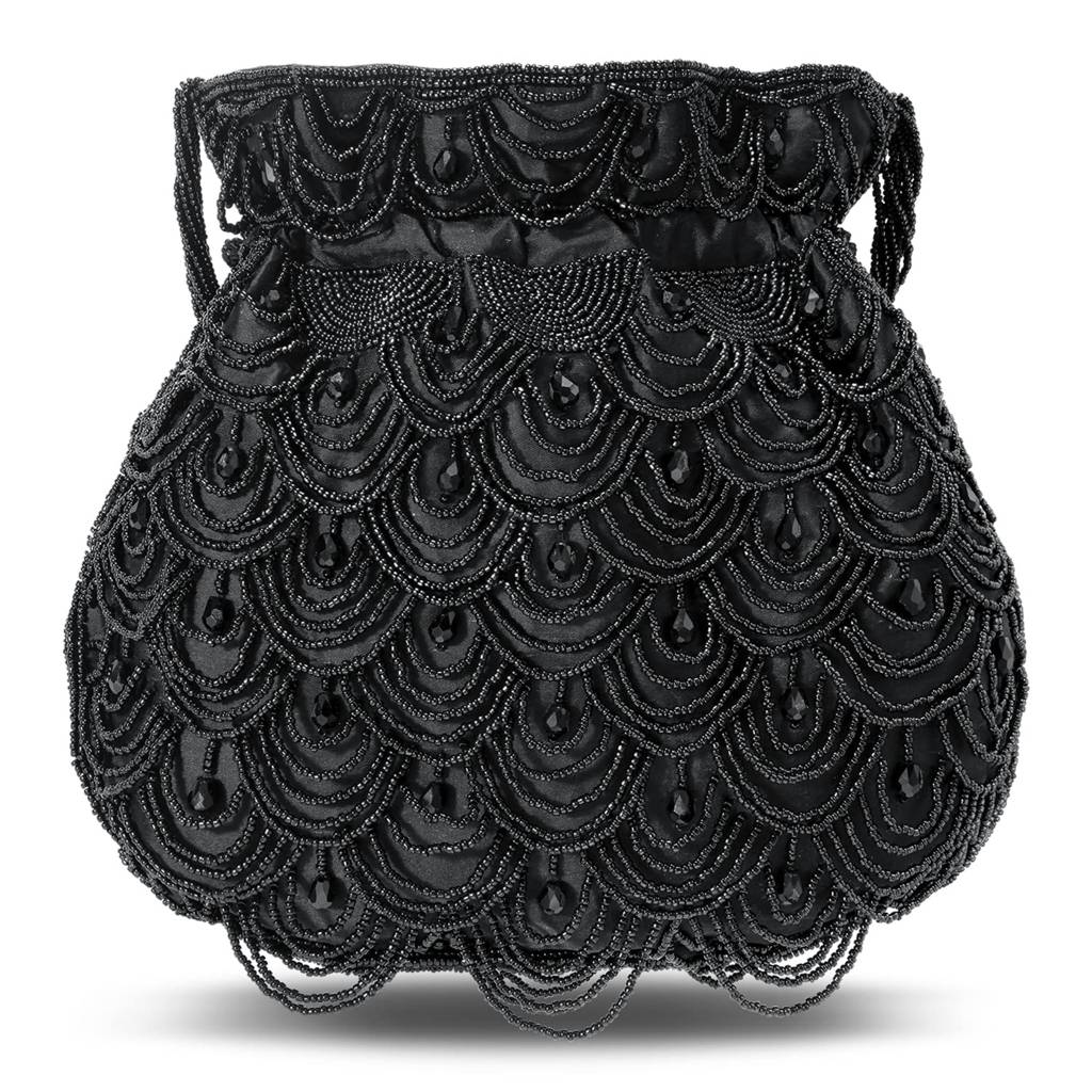 Potli Bags For Women Evening Bag Clutch Ethnic Bride Purse With Drawstring (P37Bl) : P37BL