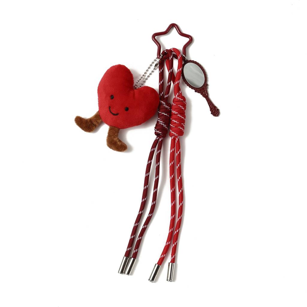 Love Bag Heart Purse Charm : C-BG-0038-RD