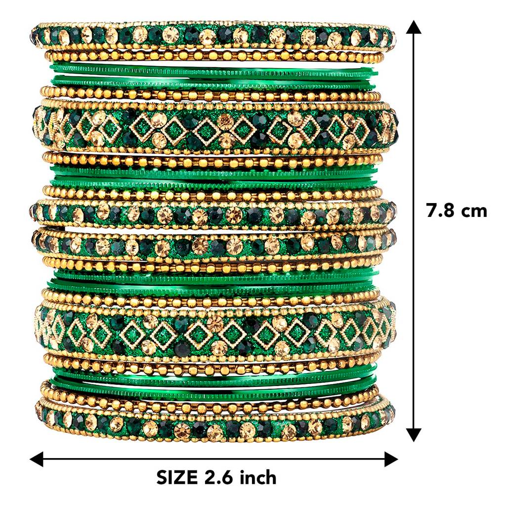 Metal Chuda Bangle Set Navratri Gift For Women Indian Traditional Ethnic Jewellery : PF51B40G