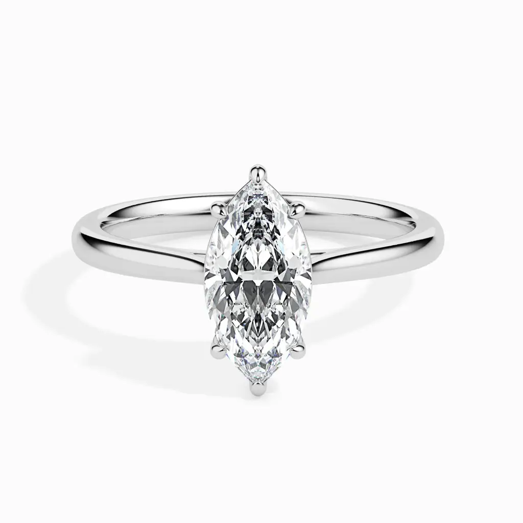 1 Carat Marquise Solitaire Ring : 09kRoseZNR97F10
