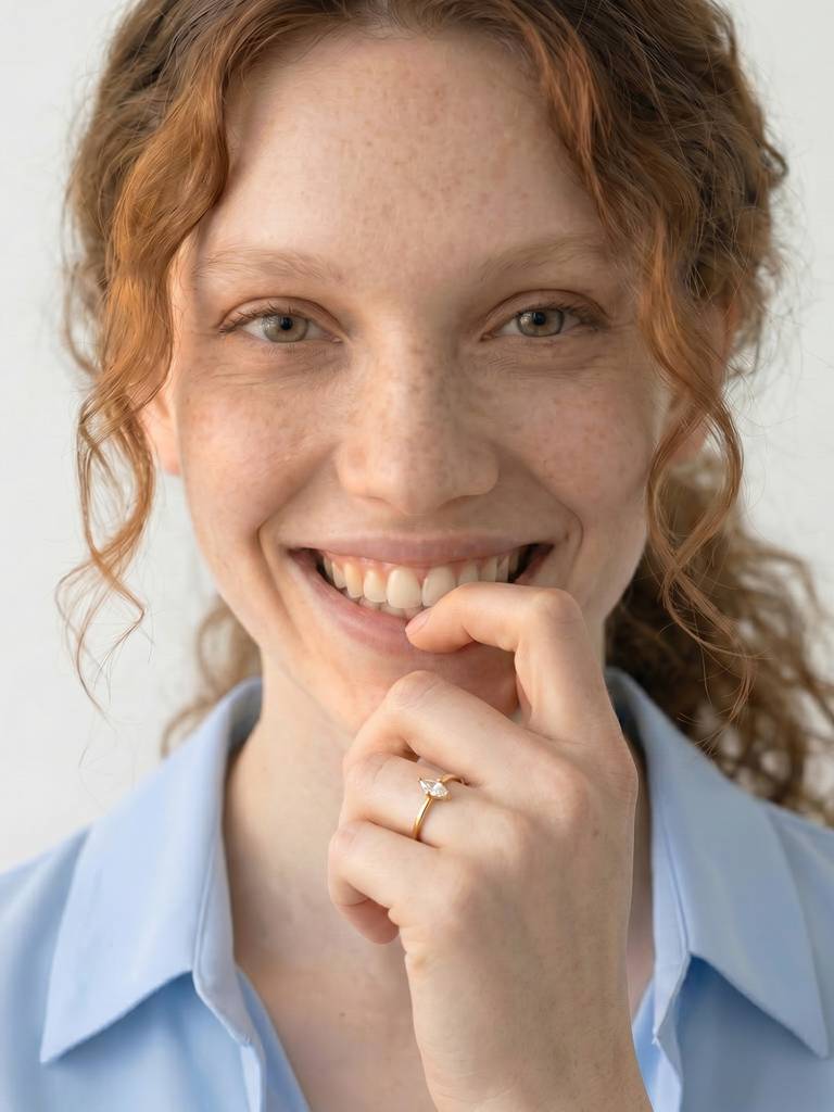 Marquise Spark Ring For Women - Waterproof & Anti-Tarnish : RG0378-6