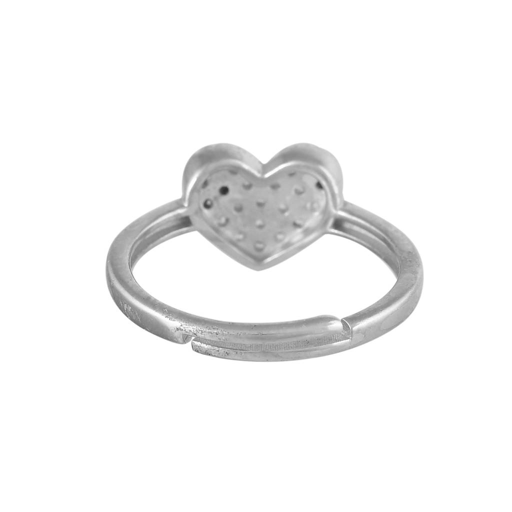 Valentine'S Day Timeless Heart Silver Ring : 8905124554427