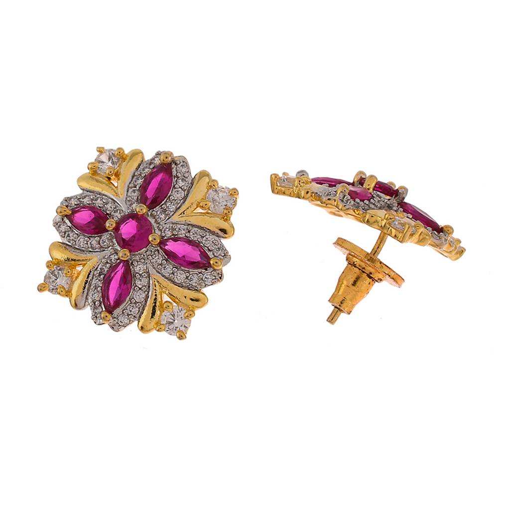 Sparkling Essentials Pink And White Cz Mangalsutra Box Set : 8905124471939