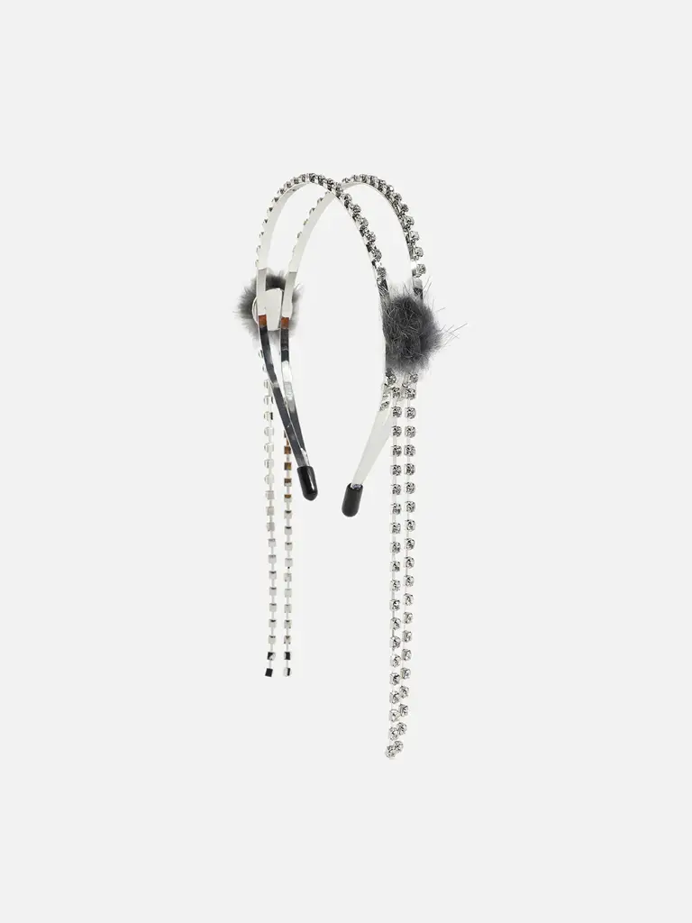 Christian-Silver-Plated Hairband : SOHIBD9478